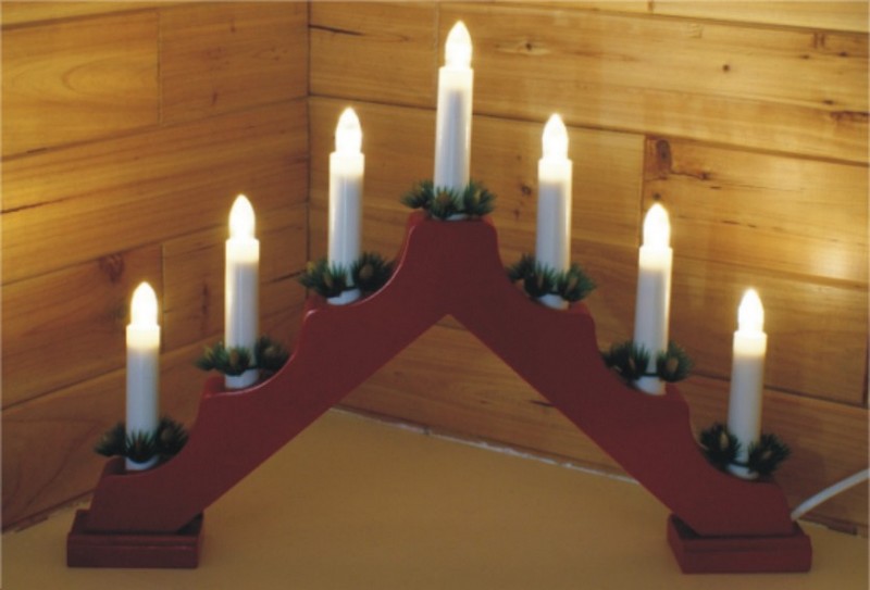 FY-012-A01 bougie de Noël pont lampe à ampoule FY-012-A01 pas cher bougie pont lampe ampoule noël Pont bougie s'allume / lumières de tube en métal