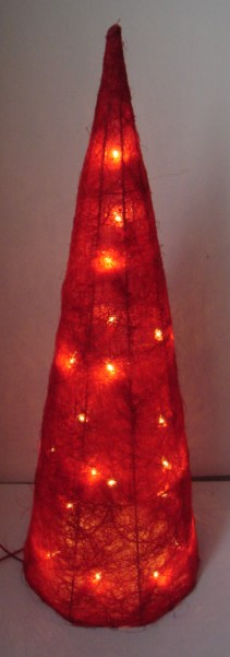 FY-06-030 rouge de Noël cône rotin lampe ampoule FY-06-030 pas cher rouge de Noël cône rotin lampe ampoule - lumière en rotinfabricant de la Chine