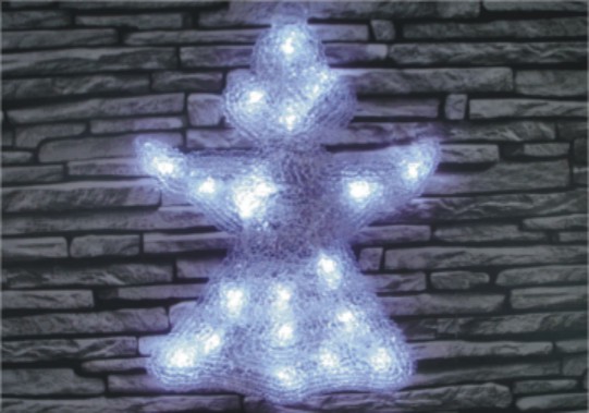 FY-001-K04 noël acrylique 2D lampe ampoule ANGEL FY-001-K04 pas cher acrylique 2D lampe ampoule Ange de Noël - Lumières Acryliquefabriqué en Chine