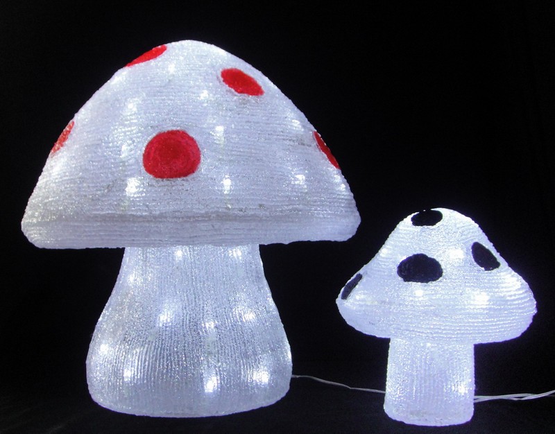 FY-001-O01 lampe ampoule CHAMPIGNONS acrylique noël FY-001-O01 pas cher acrylique lampe champignon d'ampoule de Noël