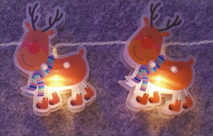  manufacturer In China FY-009-C67 LED LIGHT CHAIN WITH PVC REINDEER  distributor