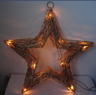 FY-06-009 christmas star lampe ampoule de rotin FY-06-009 pas cher étoile lampe ampoule de rotin de Noël