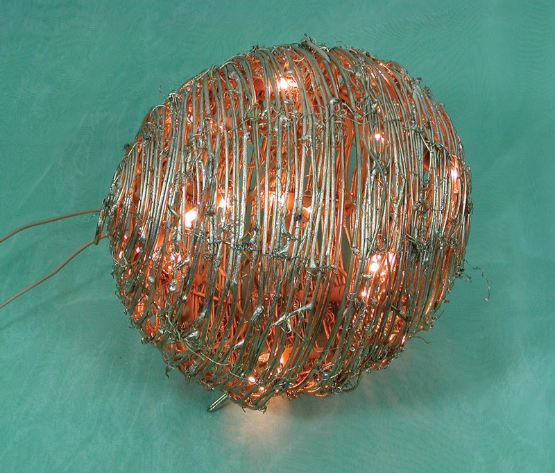 FY-06-017 de noël or balle en rotin lampe ampoule FY-06-017 pas cher balle en rotin lampe ampoule de Noël d'or - lumière en rotinfabriqué en Chine
