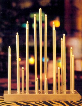 <b>TJ0319 bougie de Noël pont lampe à ampoule</b> TJ0319 pas cher bougie pont lampe ampoule noël - Pont bougie s'allume / lumières de tube en métalfabriqué en Chine