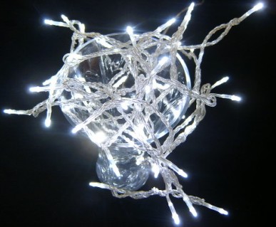  made in china  White 50 Superbright LED String Lights Static On Clear Cable  distributor