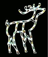 Noël cerfs armature en plastique lampe ampoule cerf cadre en plastique lampe ampoule noël pas cher Feux de cadre en plastique