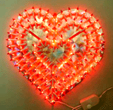 fabriqué en Chine cadre en plastique lampe ampoule de coeur de Noël pas cher distributeur