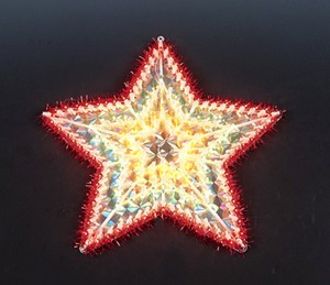 lampe ampoule étoile de Noël en plastique à ossature légère plastique star frame lampe ampoule noël pas cher - Feux de cadre en plastiquefabriqué en Chine