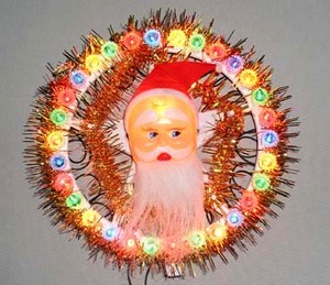 arbre de Noël haut cadre en plastique de lampe ampoule Tree Top armature en plastique lampe ampoule noël pas cher
