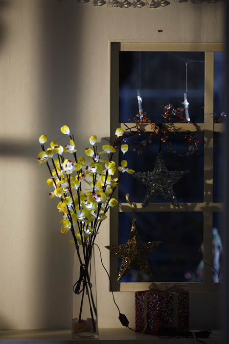 FY-50002 LED pas cher branche d'arbre petite lampe à ampoule de lumières de Noël DEL