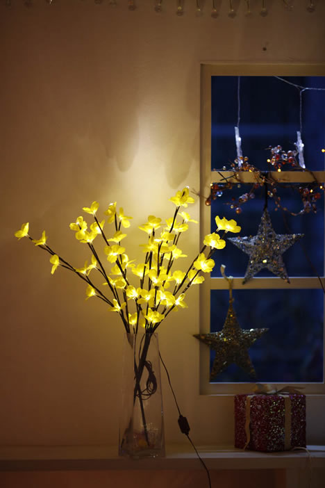 FY-50015 LED pas cher branche d'arbre petite lampe à ampoule de lumières de Noël DEL