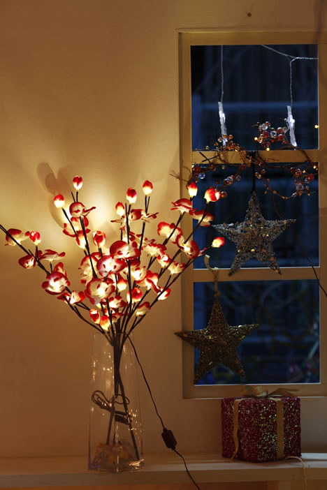 FY-50016 LED cheap christmas flower branch tree small led lights bulb lamp