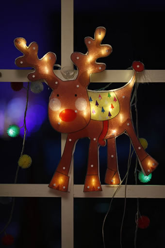 FY-60608 cheap christmas deer window light bulb lamp
